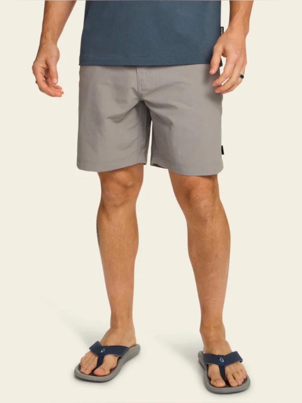 HOWLER BROTHERS Shorts Mens 32 Horizon Hybrid Gray Nylon Ripstop Quick Dry Gorp